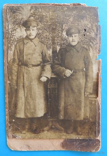 Фото кабинет-портрет "Солдаты ПМВ", до 1917 г., Москва