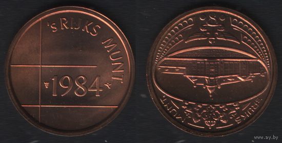 Нидерланды жетон SET - 's Rijks Munt 1984 -- 's Rijks Munt (здание МД) (coin) Антилы (f