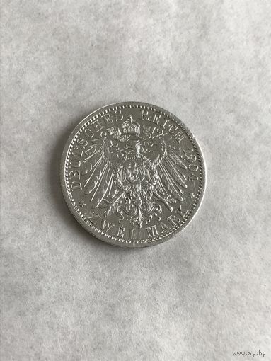 2 марки 1904 Пруссия