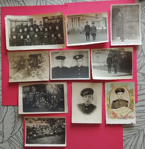 Фото военное, 1940-1960-е гг., 10 шт.