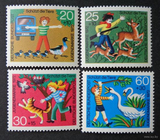 Германия, ФРГ 1972 г. Mi.711-714 MNH** полная серия