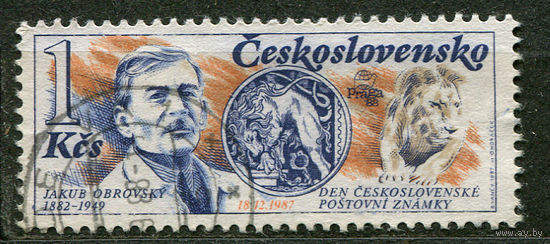 Художник Якуб Обровски. Чехословакия. 1987. Полная серия 1 марка
