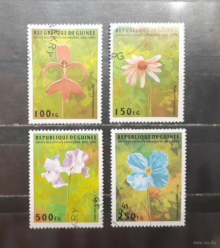 Республика Гвинея. 1995 год. Флора. Цветы (1297)