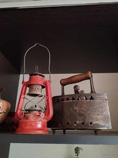 Керасиновая рабочая лампа, клеймо. Оригинал.