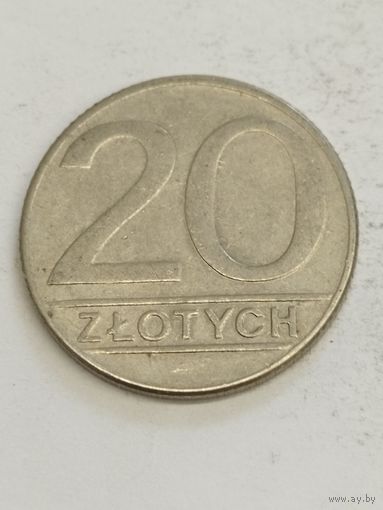 Польша 20 злотых 1989