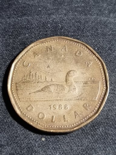 Канада 1 доллар 1988