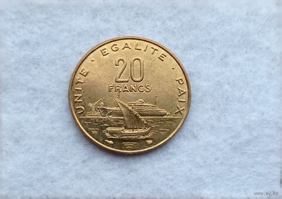 Werty71 Джибути 20 франков 1996 Корабль