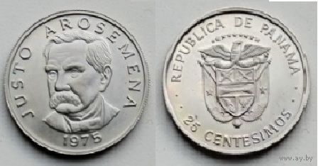 Панама, 25 сентесимо 1975 г. "75 лет Независимости"