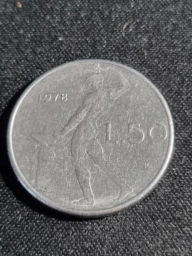 Италия 50 лир 1978