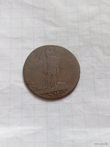 5 сольдо 1794 года. Парма.