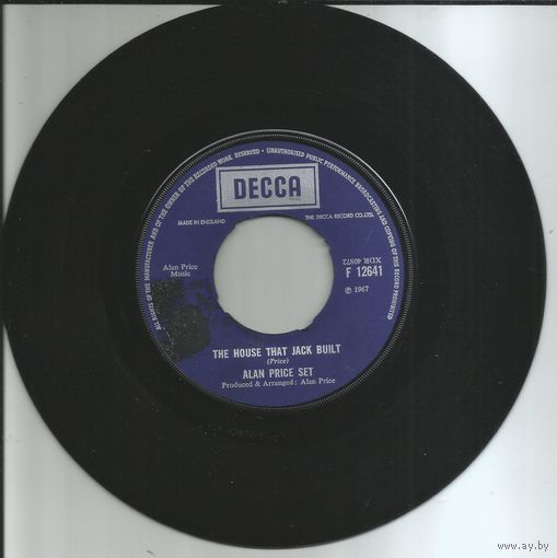 ALAN PRICE SET - The House That Jack Built/ Who Cares (1967 ENGLAND 7" винил сингл)