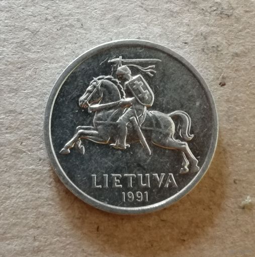 Литва 1 цент, 1991 год, KM# 85, ю