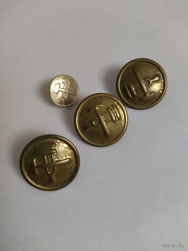 Пуговицы большие железнодорожника СССР тяжёлые