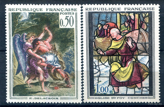 Франция - 1963г. - искусство, мозаика - 2 марки - полная серия, MH [Mi 1426-1427]. #2-Fr-61-A-1