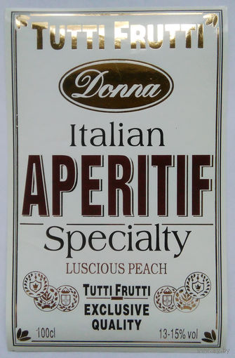 Этикетка. TUTTI FRUTTI. 00159.