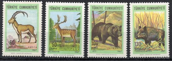 Турция 1967. Фауна 4 марки (2038)