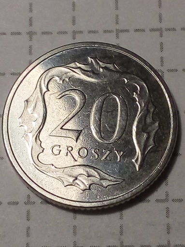 20 грошей Польша 2024 год