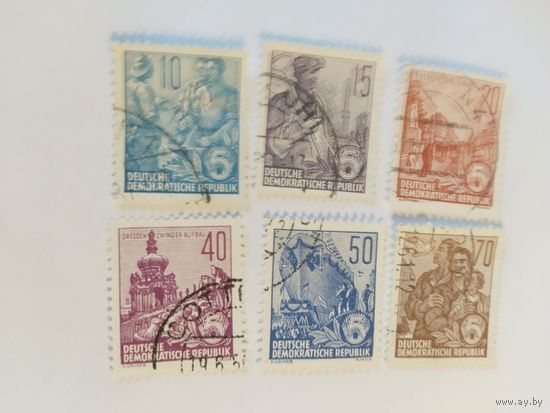 ГДР  1955 6м    5-ти летний план