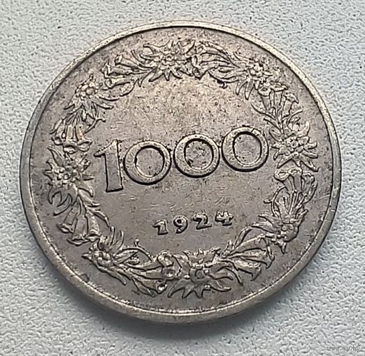 Австрия 1000 крон 1924   7-13-6
