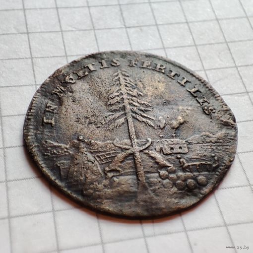 Импанские Нидерланды 1670 г. Токен.Чарльз 2.