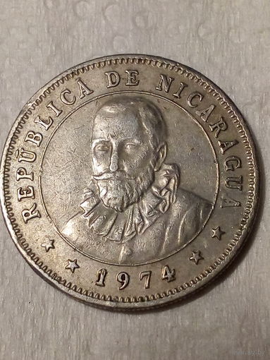 25 сентаво Никарагуа 1974 год