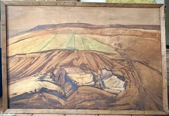 Цвирко (Нар.худ.);200/140см;1973г;"Ритмы",1973г. ДВП,темпера;Нёманский край. 200х140 см.