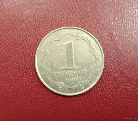 Таджикистан. 1 сомони 2019 года