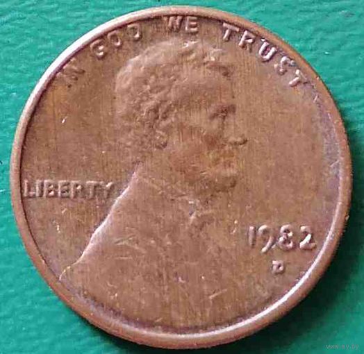 США 1 цент 1982 D