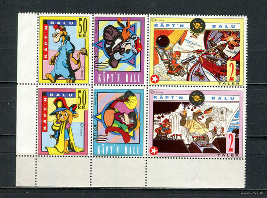 Мультфильм - 2018 - Чудеса на виражах - фантазийный выпуск - 6 марок. MNH.  (LOT Gs1)-T3P47