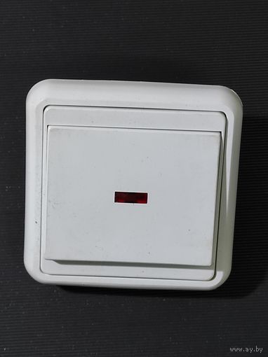 Выключатель 1-клавишный с подсветкой СП с 1 рубля