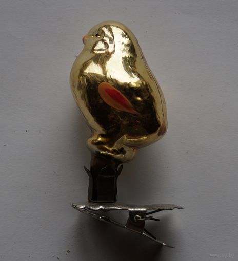 Елочная игрушка ссср цыпленок