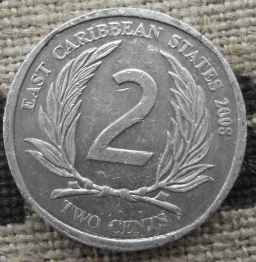 2 цента 2008 Восточные Карибы