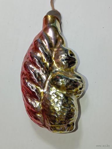 Ёлочная игрушка - Белочка  , СССР