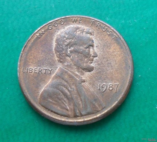 1 цент США 1987 г.в.
