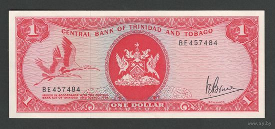 Тринидад и Тобаго 1 доллар 1964 года. Подпись V. E. Bruce. Тип Р-30a. Состояние аUNC