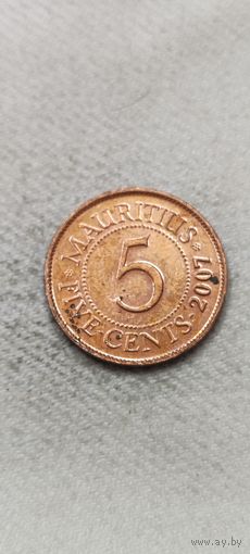 Маврикий 5 цент 2007