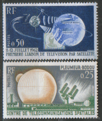 ФРАНЦ. М. 1413/14. 1962. Космическая серия. ЧиСт.