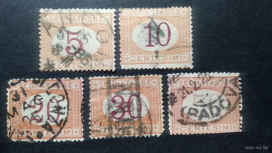 ИТАЛИЯ \н24\1870/1894 - Доплатная марка. Цифры. Штемпель