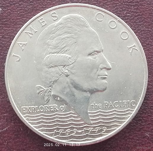 Самоа 1 тала 1970 г. 200 лет путешествиям капитана Кука.