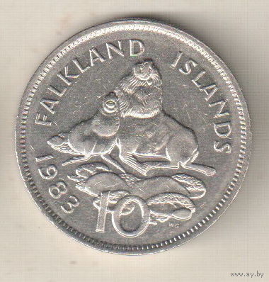 Фолклендские острова 10 пенс 1983
