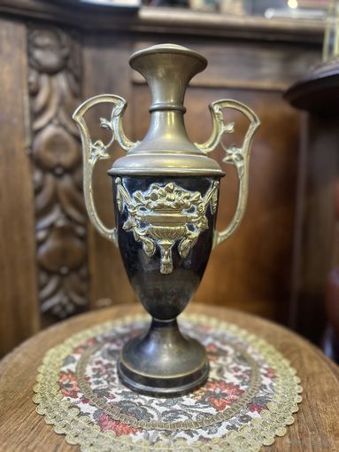 Роскошная старинная ваза, конец 19 века, латунь, Европа, много лотов с рубля