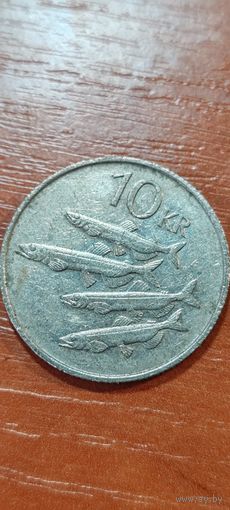Исландия 10 крон 1987