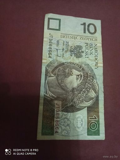 10 злотых 1994, Польша , серия JT