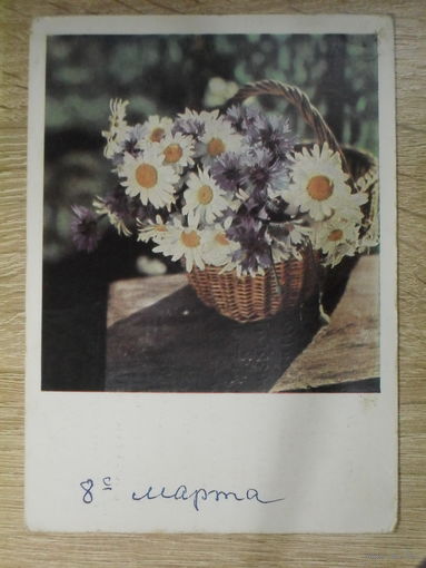 ПОДПИСАННАЯ ОТКРЫТКА СССР. "ПОЗДРАВЛЯЮ" ФОТО. А.  ФИРСОВА. 1968 ГОД.