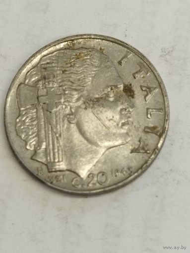 Италия 20 сентизим 1945