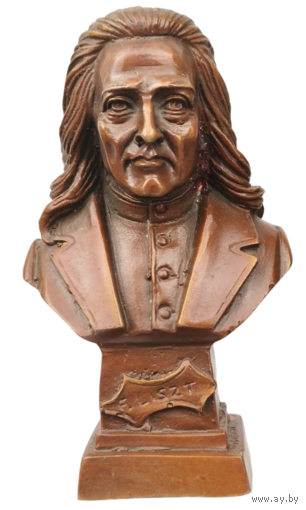 Бюст Ференц Лист Венгро-немецкий композитор Бронза