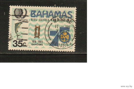 Багамы-1985(Мих.589) , гаш.  , Морская  Фауна, Рыбы