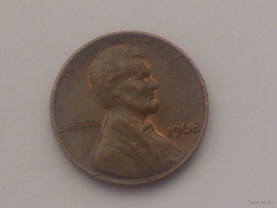 1 цент США 1968 года ...10