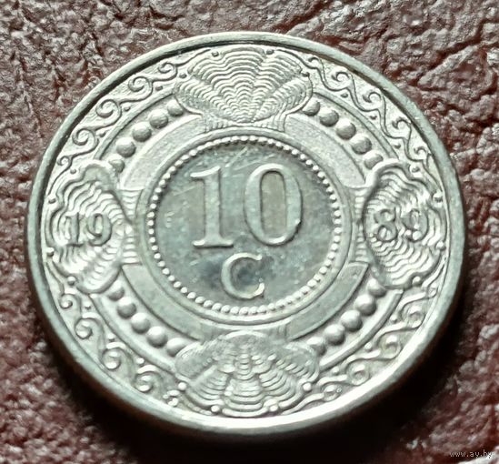 Нидерландские Антильские острова 10 центов, 1989    ( 1-3-2 )