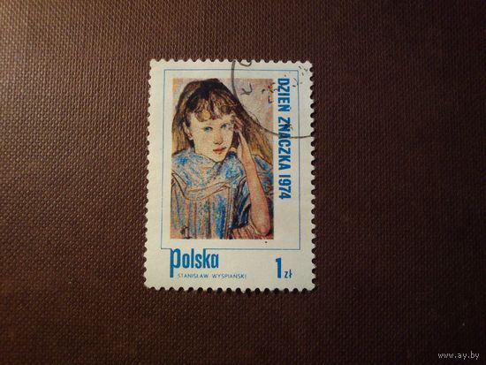 Польша 1974 г.День почтовой марки. Дети на польских картинах .